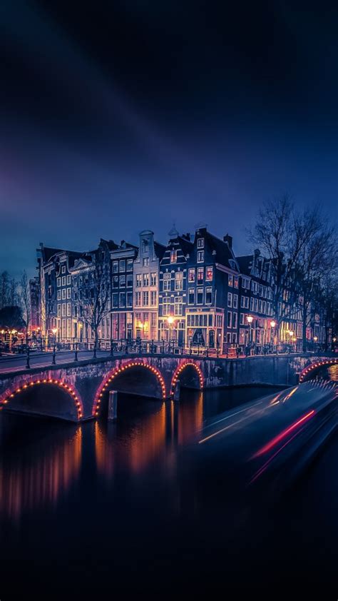 Amsterdam Night Cityscape Wallpapers Hd Wallpapers Id 24063