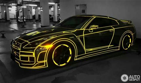Glow In The Dark Gt R Super Cars Car Wrap Nissan Gtr