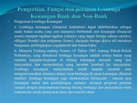 Jenis Jenis Lembaga Keuangan Non Bank