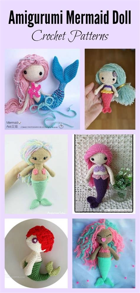 10 Crochet Amigurumi Mermaid Doll Patterns Free And Paid Crochet