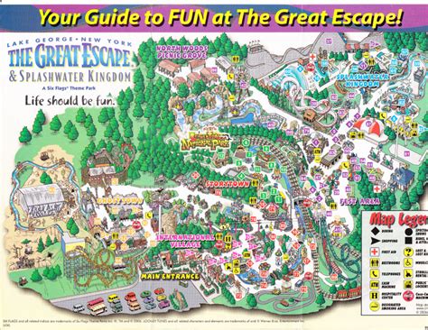 Great Escape 2006 Park Map