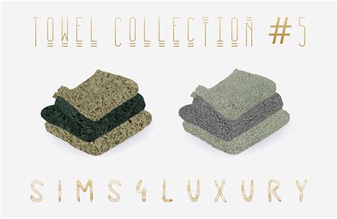 Towel Collection 5 By Sims4luxury From Patreon Kemono