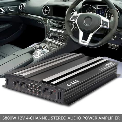 Car Stereo Audio Amplifier 5800w 4 Channel Car Amplifier 4 Ohm Super