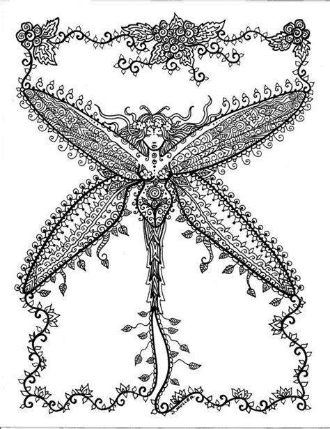 Free printable zentangle dragonfly coloring pages for adults and teens. Pin on coloring good at any age 7