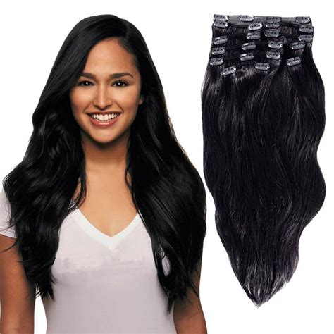 Yonna Royal Remy 10pcs Clip In Human Hair Extensions Royal