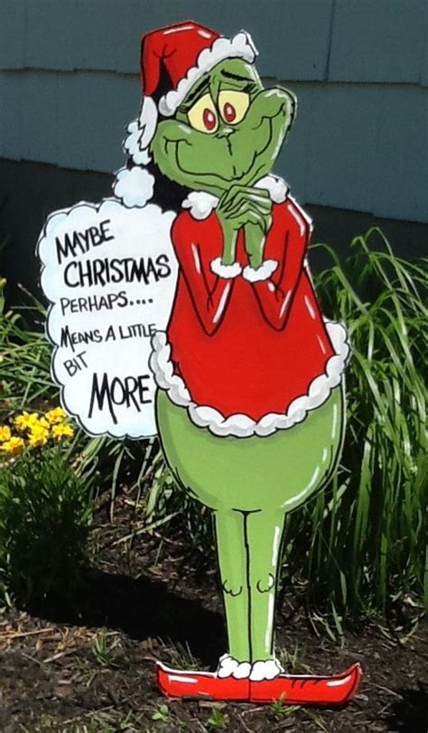 Check out these homemade diy outdoor christmas decorations that make it cheap and easy to get your home and yard in the christmas spirit this season! The Grinch Yard Art and Outdoor Decorations