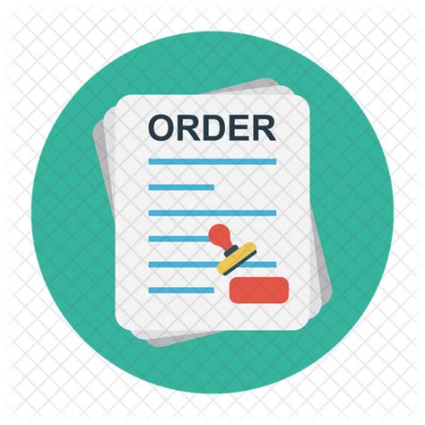 Order Document Icon Download In Flat Style