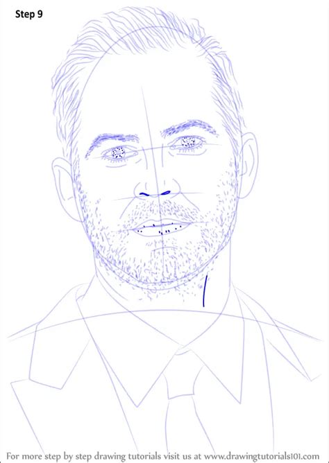Learn How To Draw Paul Walker Celebrities Step By Step Drawing