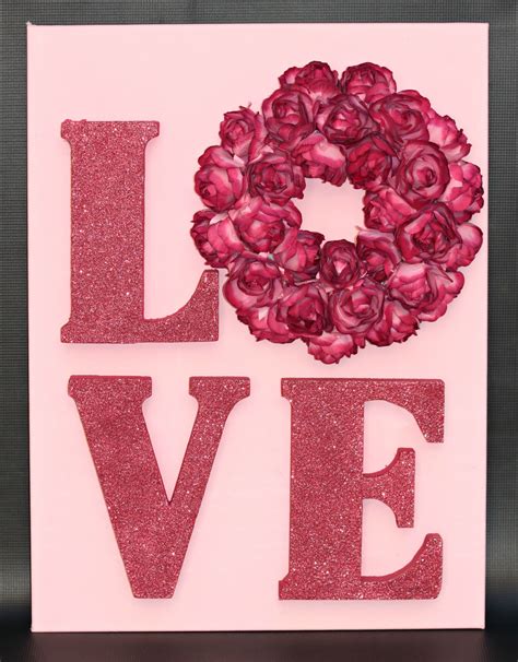 Use Unfinished Letters And A Wreath Form To Make Love Letters Wall Art