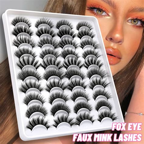 Groinneya Lashes 51020 Pairs 3d Faux Mink Lashes Natural False Eyelashes Dramatic Volume Lashes