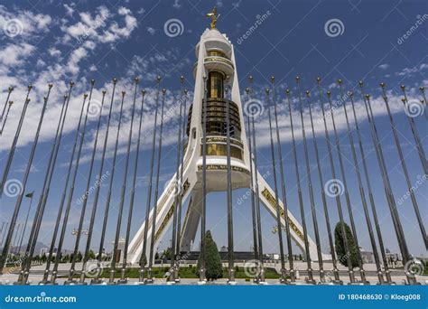 Ashgabat Neutrality Monument Turkmenistan Editorial Image Image Of