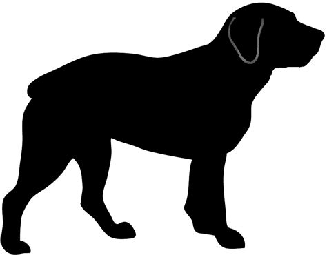Dog Silhouette Outline At Getdrawings Free Download