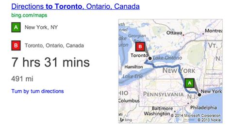 Bing Adds Driving Directions In Search Results