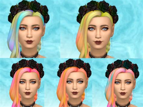 The Sims Resource Vampire Hair Recolored 1