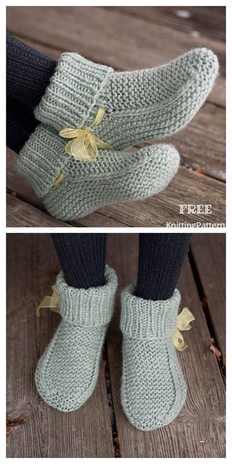 Knit Nolas Slippers Free Knitting Pattern Knitting Pattern