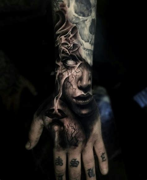 Pin by George Marquis on Tattoo | Evil tattoos, Hand tattoos for guys