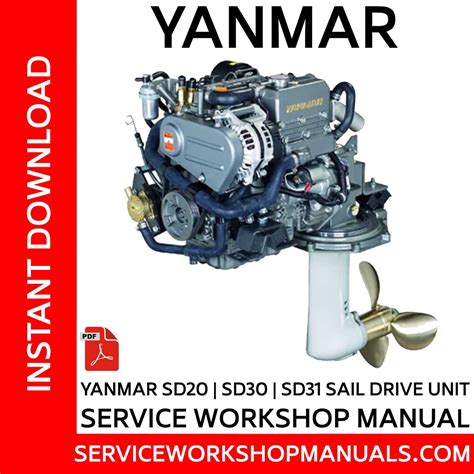Yanmar Sd40 Sd50 Sail Drive Unit Service Workshop Manual Service