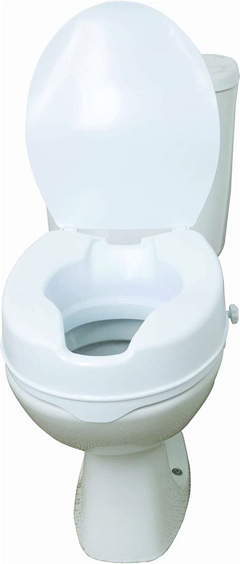 Drive Raised Toilet Seat With Lid 4 Inch Bigamart