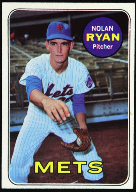 Nolan ryan is a former major league baseball player; Lot Detail - 1969 Nolan Ryan New York Mets #533 Topps ...