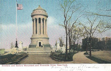 Soldiers And Sailors Monument And Riverside Drive Nyc Early Postcard