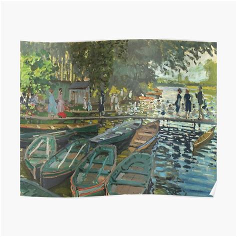 Claude Monet Bathers At La Grenouillère Poster For Sale By