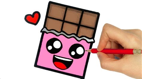 easy cute candy drawing chocolate draw step bodaqwasuaq