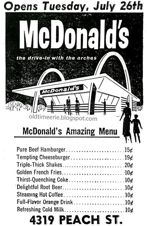 Old Time Erie First Mcdonalds In Erie Pa Grand Opening 1960 Street Marketing Guerilla