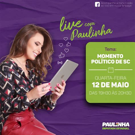 Agência Alesc Deputada Paulinha Fala De Momento Político De Santa Catarina Em Live Hoje à Noite