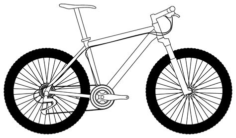 Mountain Bike Drawing Drawing Skill