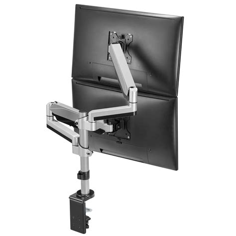 Buy Avlt Dual 13 27 Stacked Monitor Arm Desk Fits Two Flatcurved