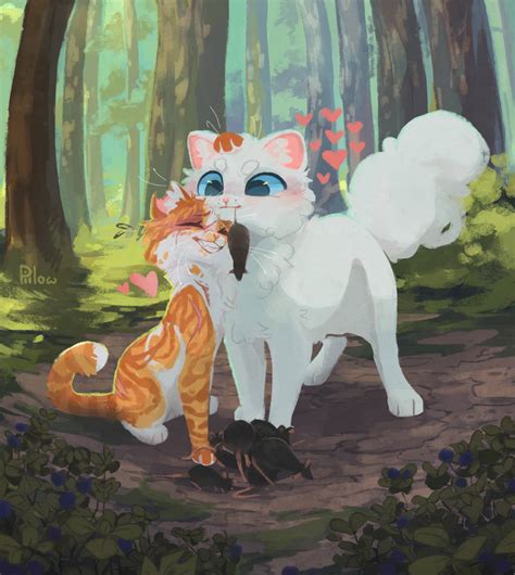 Cloudtail And Brightheart By Graypillow On Deviantart