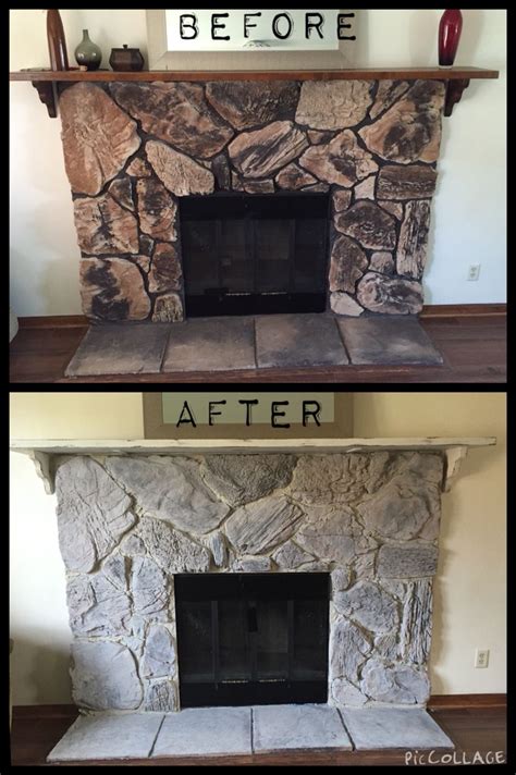 How To Whitewash A Brick Fireplace With Chalk Paint Fireplace Guide By Linda