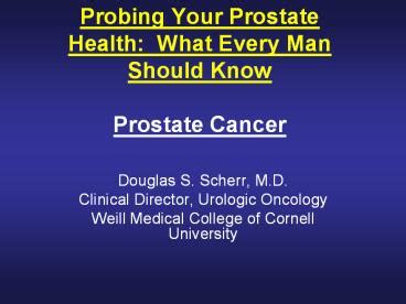 PPT Probing Your Prostate Health PowerPoint Presentation Free To View Id Bf MzE M