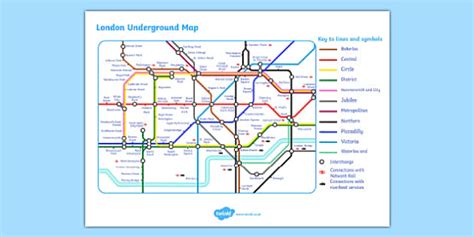 London Underground Map Teacher Made