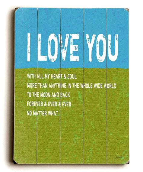 Take A Look At This Green And Blue I Love You Wall Art On Zulily Today