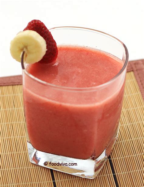 Strawberry Banana Juice Recipe With Tangy Lime And Smooth Honey