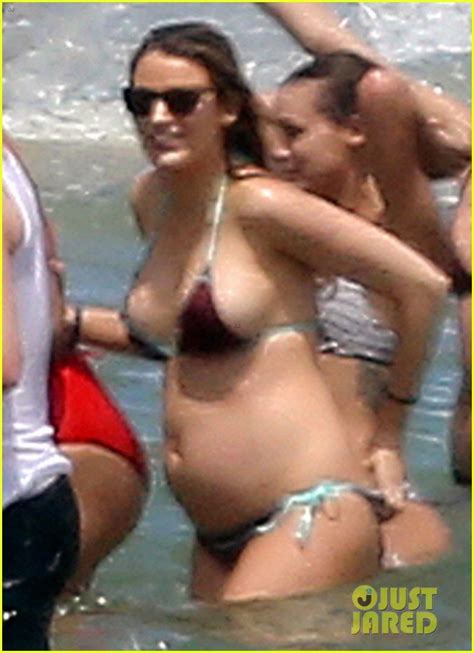 Full Sized Photo Of Pregnant Blake Lively Baby Bump Bikini Shirtless