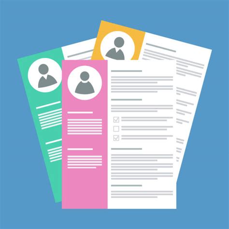 Resume Stack Illustrations Royalty Free Vector Graphics