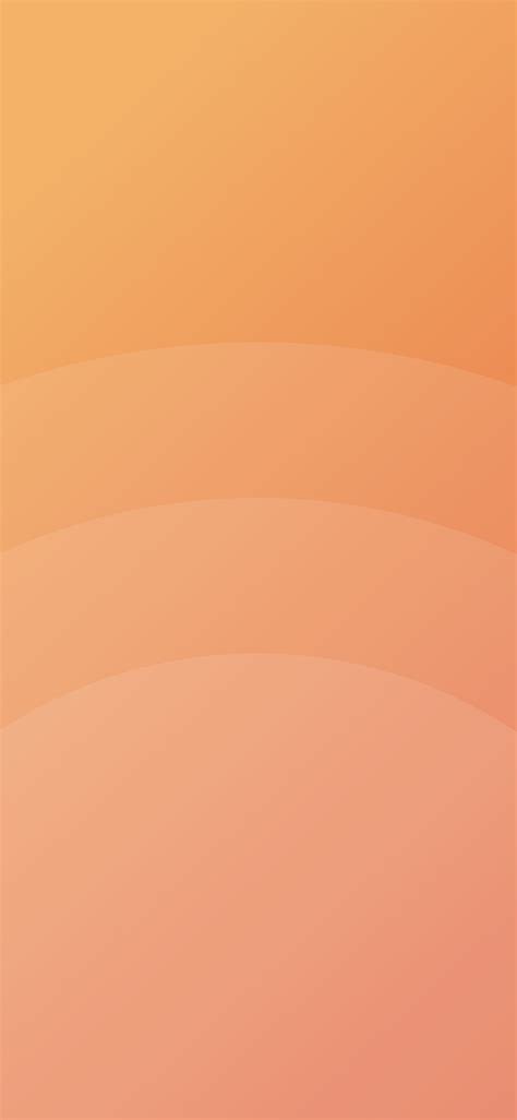Circle Orange Simple Minimal Pattern Background Iphone X Wallpapers