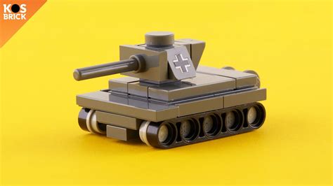 Lego Panzer 3 Ww2 German Tank Mini Vehicles Tutorial Youtube