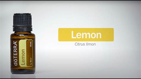 dōTERRA Lemon Essential Oil Uses and Benefits YouTube