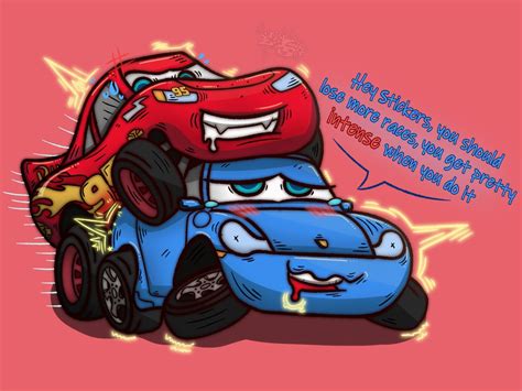 lightning mcqueen pounds sally carrera from behind carsphilic [cars] r rule34