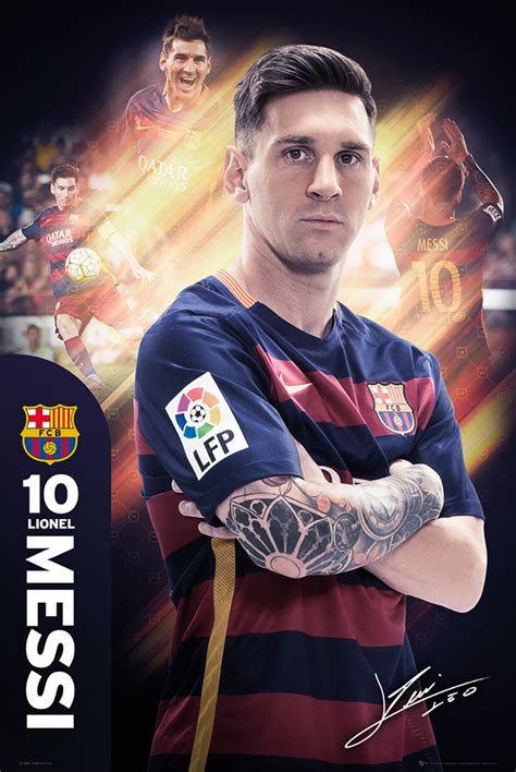 Barcelona Lionel Messi Official Soccer Player Poster 201516 Buy