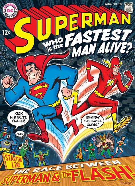 Superman Vs The Flash Mark Engblom Covers Superman 199 Comic Book
