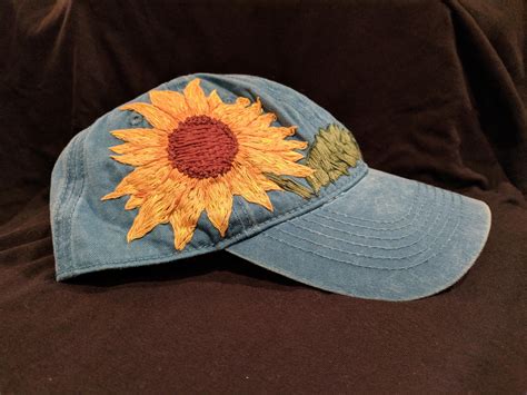 Sunflower Hat R Embroidery