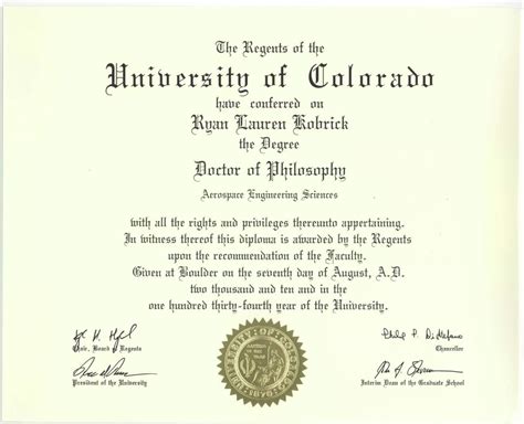 Honorary Degree Certificate Template | CertificateTemplateFree.com