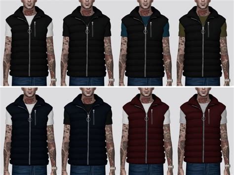 The Sims Resource Puffer Vest V2 By Darte77 • Sims 4 Downloads