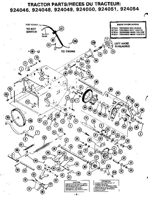 Ariens Sno Thro 924000 Series Snow Blower Parts Manual