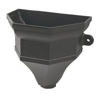 Floplast cast iron effect universal hopper black. FloPlast Cast Iron Effect Universal Hopper Black