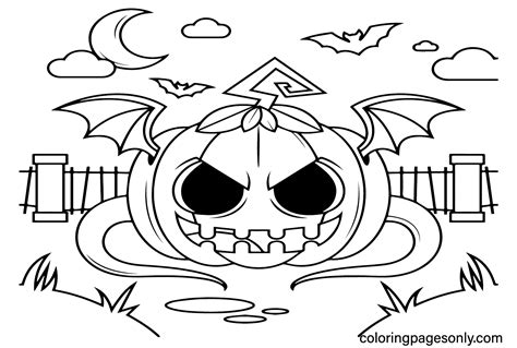 Scary Halloween Coloring Pages Printable Free Printable Coloring Pages